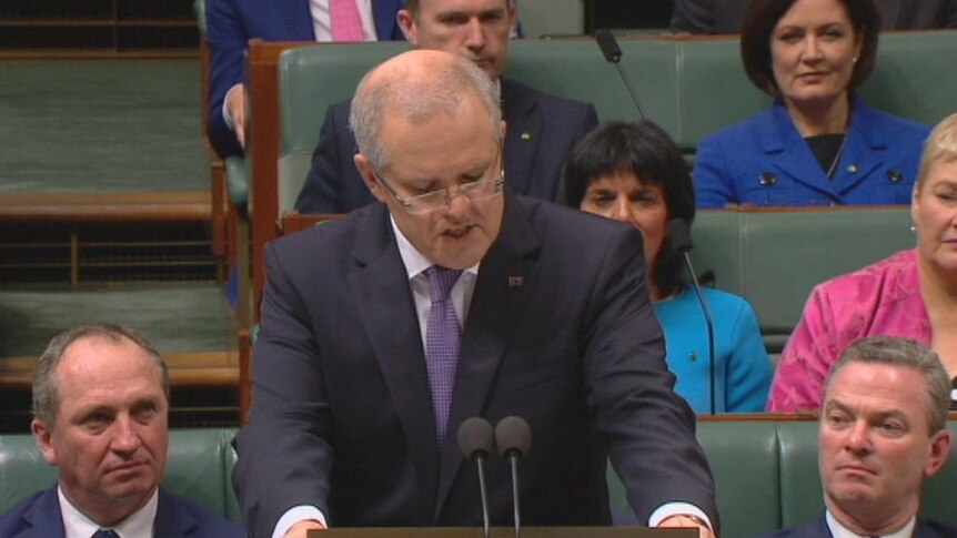 Scott Morrison announces changes to the Medicare rebate in his budget speech to Parliament.