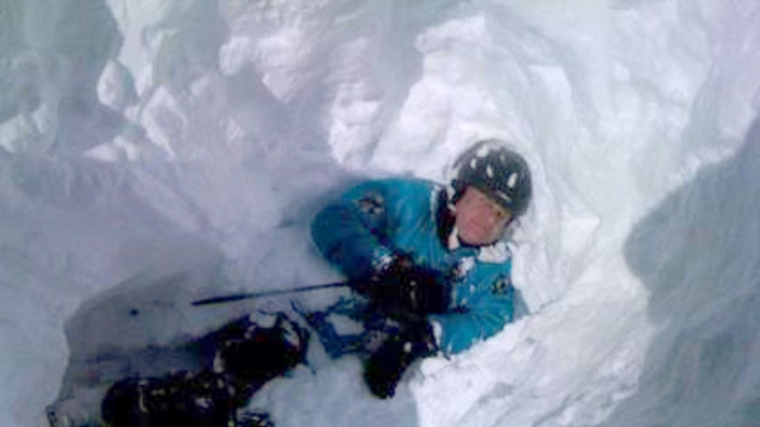Heli-skier trapped in avalanche
