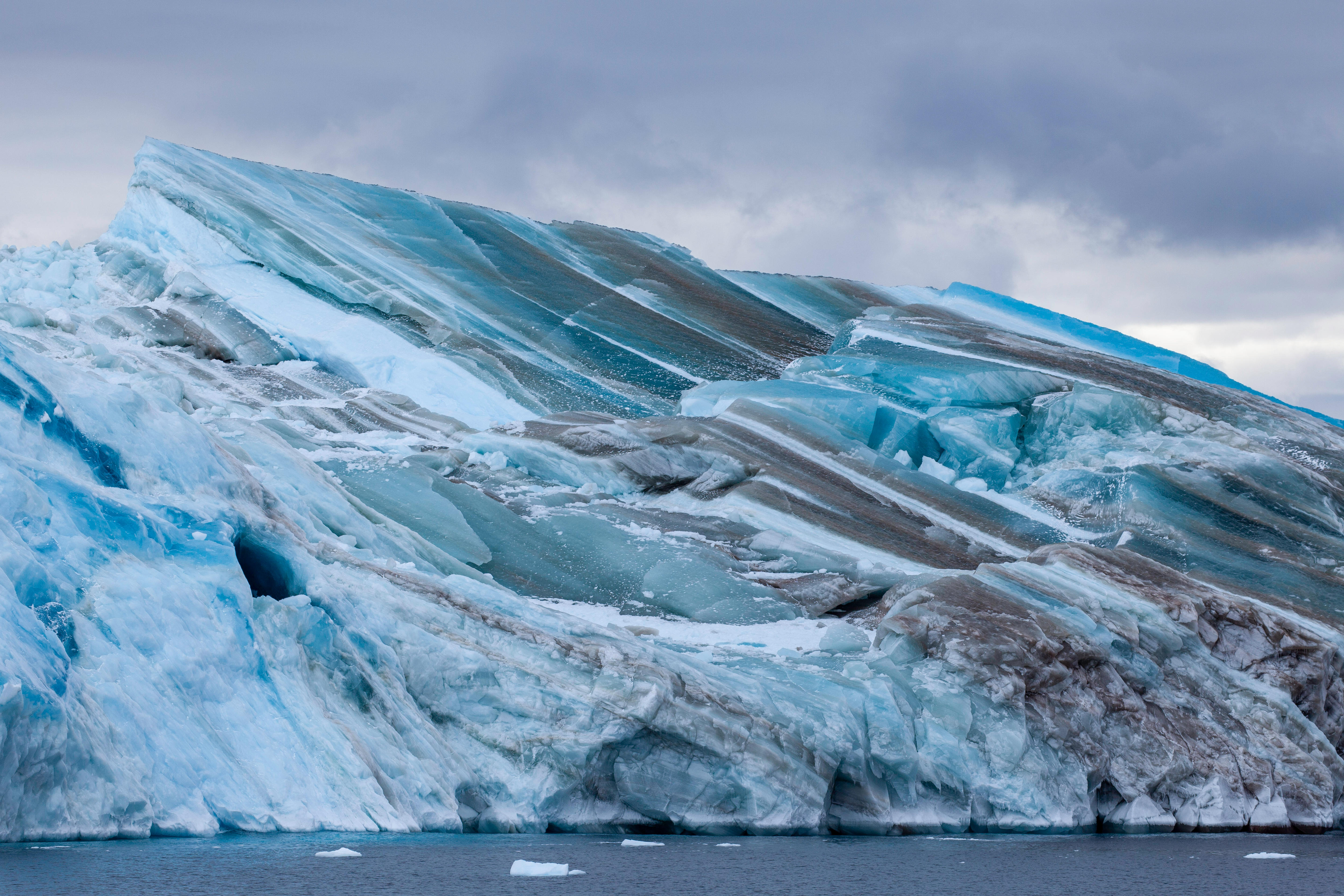 Striped iceberg.