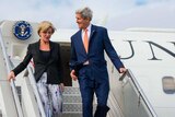 John Kerry arrives Julie Bishop ahead of AUSMIN