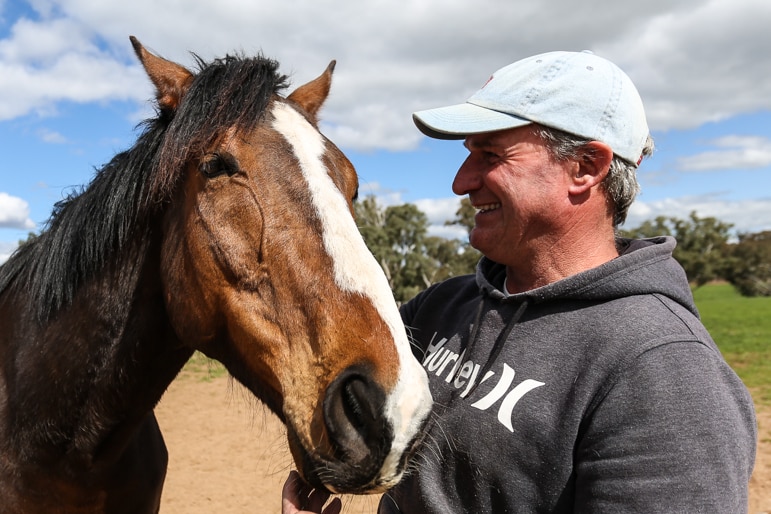 Darren Weir with 2015 Melbourne Cup winner Prince of Penzance.