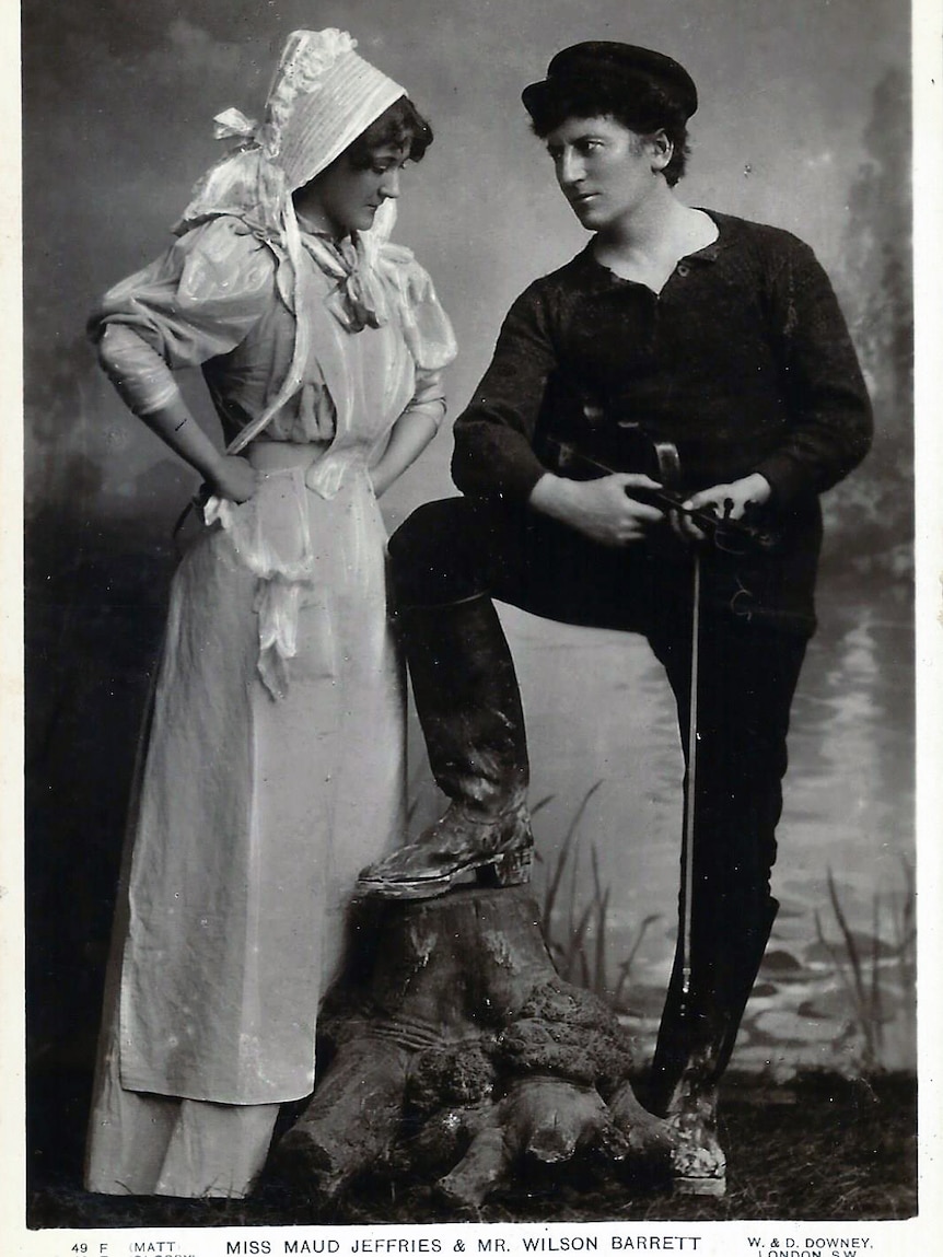 Actors Maud Jeffries and Wilson Barrett