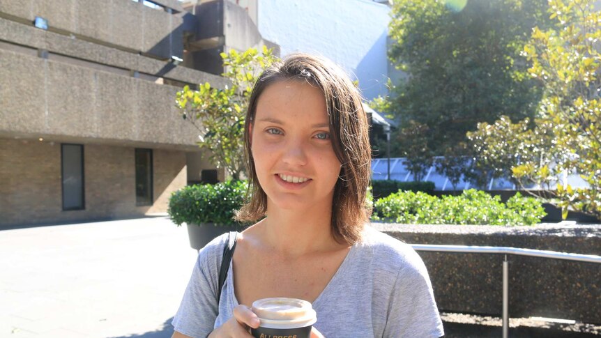 A young woman outside UTS.
