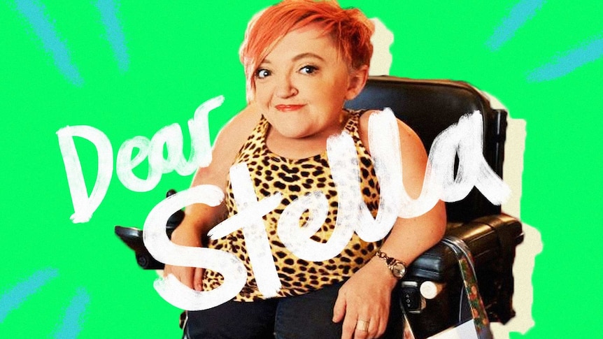 Stella Young with words Dear Stella illustrated above for letter to her younger self