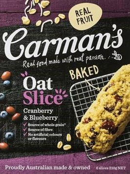 A box of Carmen's Oat Slice