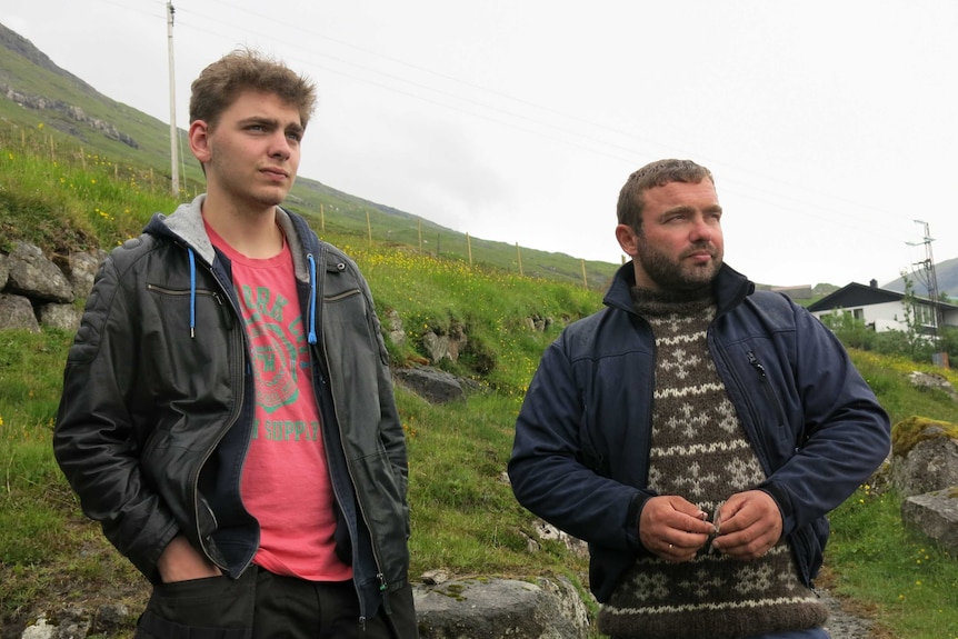 Petur Sigurð Rasmussen and Jens Mortan Rasmussen (father and son, in Vestmanna)