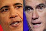 LtoR  Barack Obama and Mitt Romney.