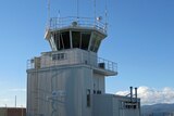 Launceston airport control tower in northern Tasmania