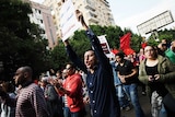 Egyptian demonstrators march towards Cairo's Tahrir Square in protest against Mohamed Morsi.