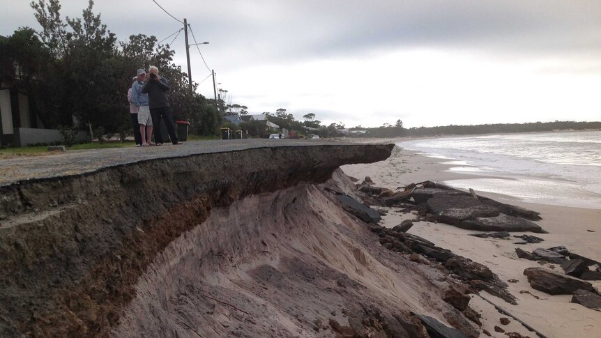 Coastal erosion at Winda Woppa, Near Hawks Nest