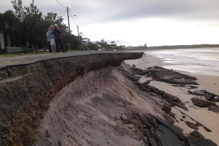 Coastal erosion at Winda Woppa, Near Hawks Nest