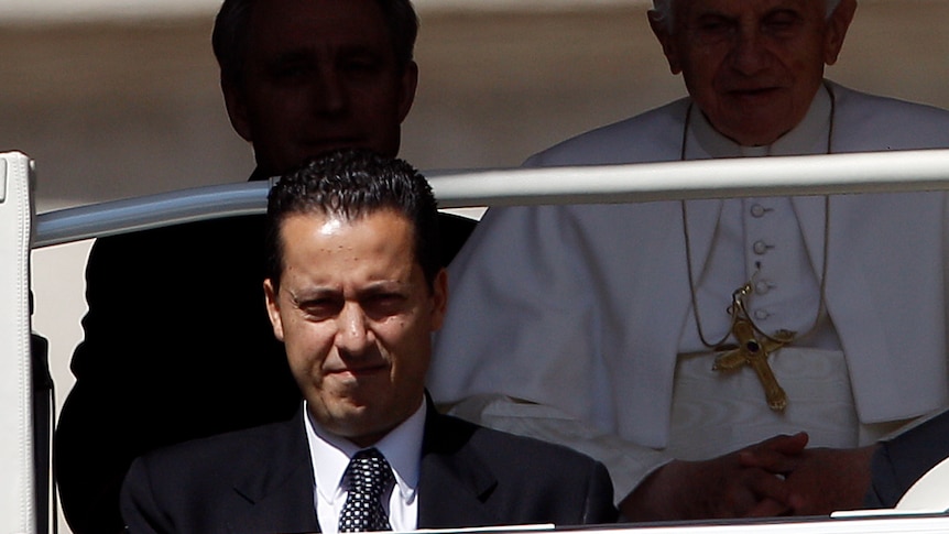 The Pope's butler, Paolo Gabriele (bottom L) is now under house arrest.