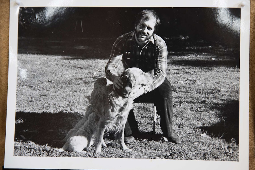 David Christophel with dog