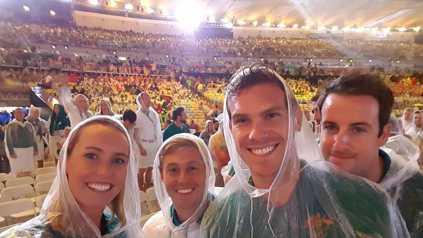 Emma McKeon at Rio Closing ceremony