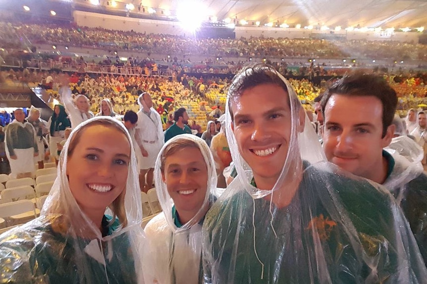 Emma McKeon at Rio Closing ceremony