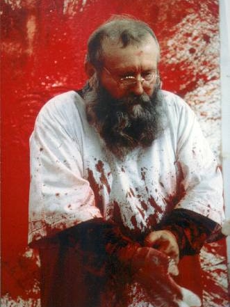 Austrian artist Hermann Nitsch, website photo.