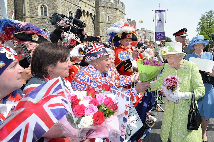 Queen Elizabeth greets well wishers