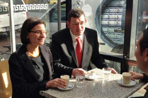 Despite the by-election, Daniel Andrews appears to have other things on his mind (ABC News)