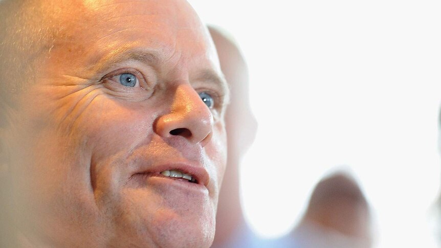 Queensland Premier Campbell Newman on day one of the 2015 election campaign.