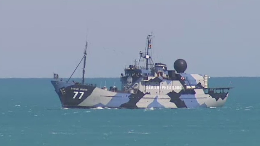 'Steve Irwin' off the coast of Broome