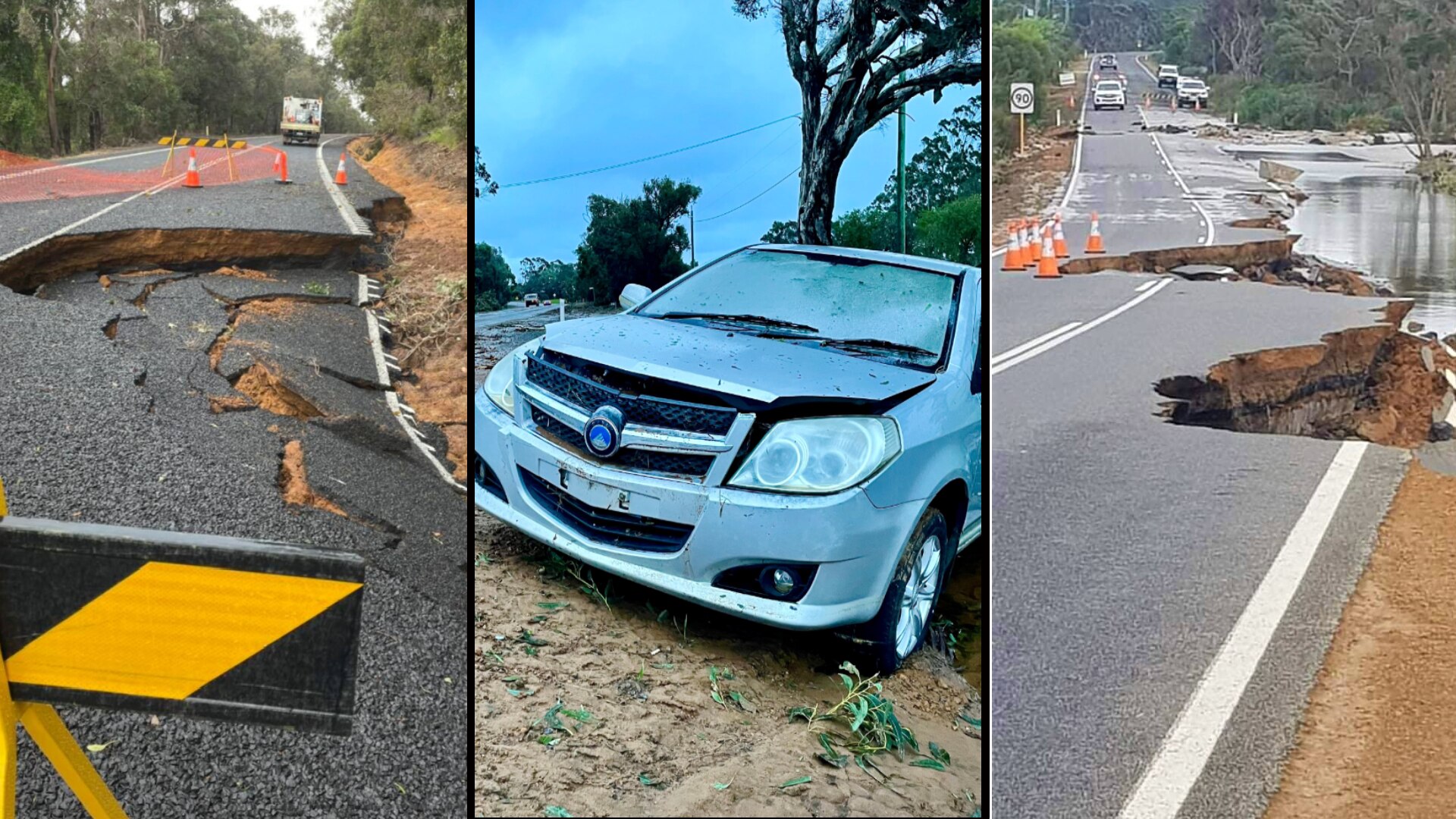 Towns Cut Off On South Coast Highway After Storm Damages Roads - ABC News