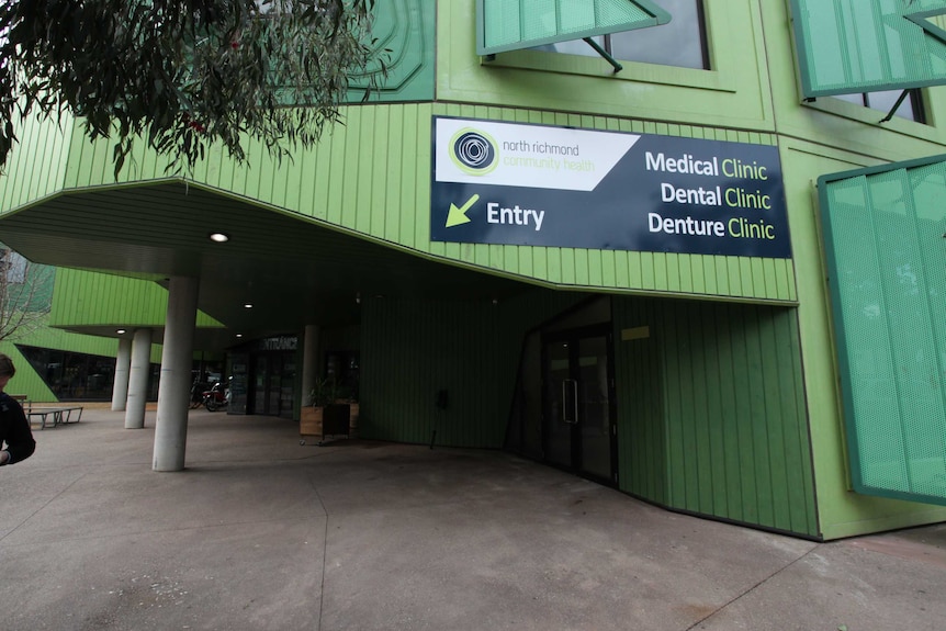 The outside of the North Richmond safe injecting room in Melbourne on June 29, 2018.