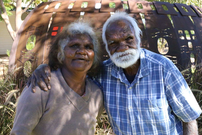 photo of two aboriginal people, a man and a woman