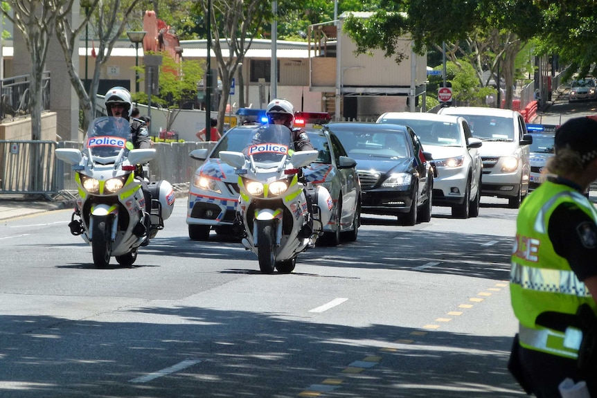 Motorcade of South African president Jacob Zuma