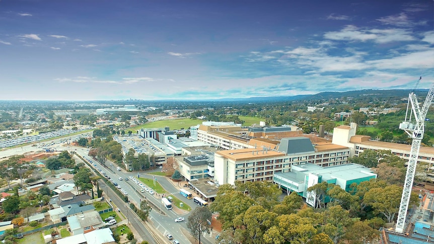 Aerial view of Flinders Medical Centre.