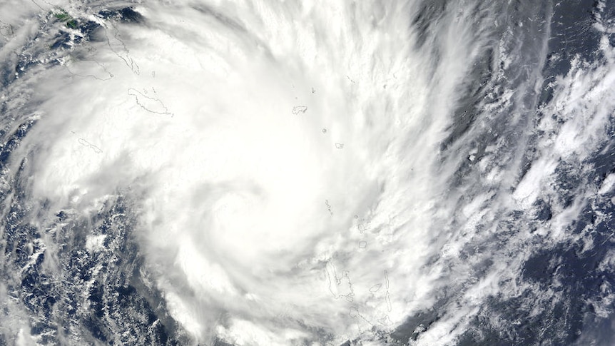 NASA satellite image of Cyclone Yasi