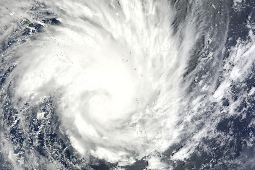 An image of Cyclone Yasi taken by NASA's Terra satellite on January 31, 2010.