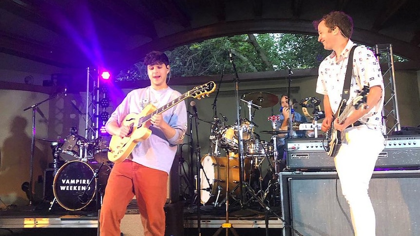 Vampire Weekend performing live at the Libbey Bowl in Ojai, California - June 2018