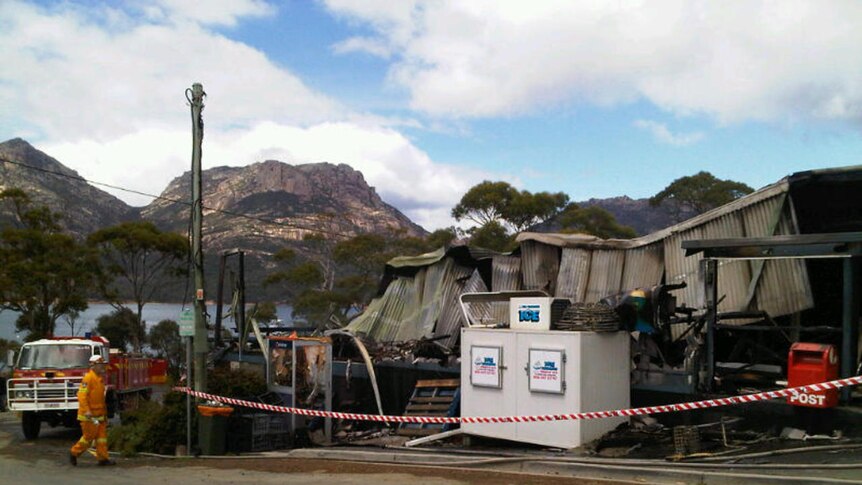 The shop at Coles Bay which was destroyed by fire 20101412