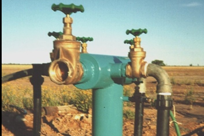 Photo of bore which is connected to the Great Artesian Basin