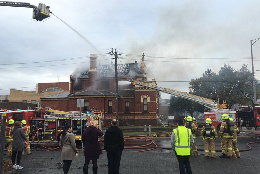 A fire at the Essendon Historical Society Museum