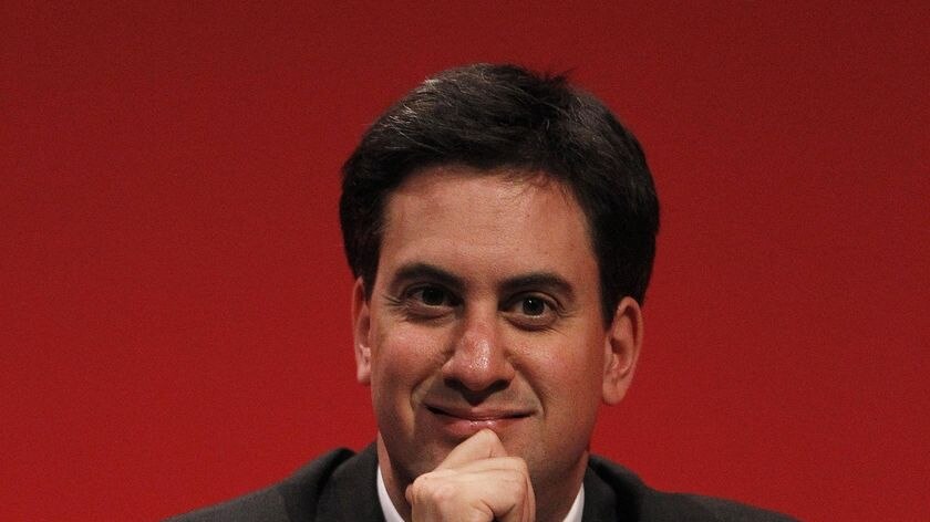 Britain's Labour Party leader Ed Miliband