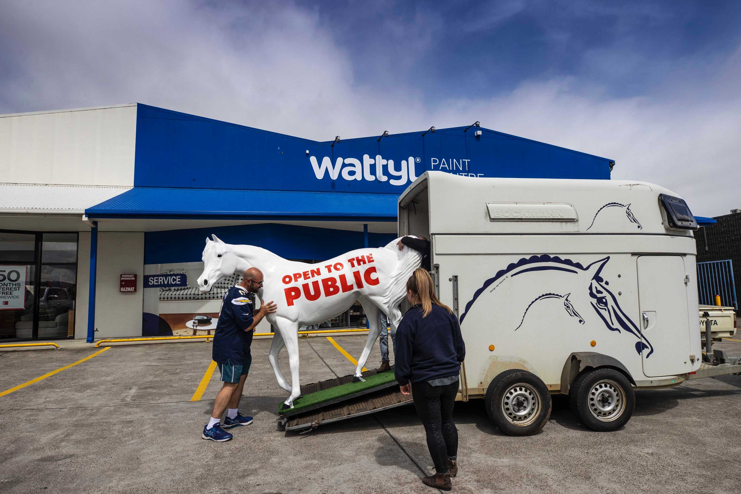 Chester the fibreglass horse swaps the paint shop for a life on the ...