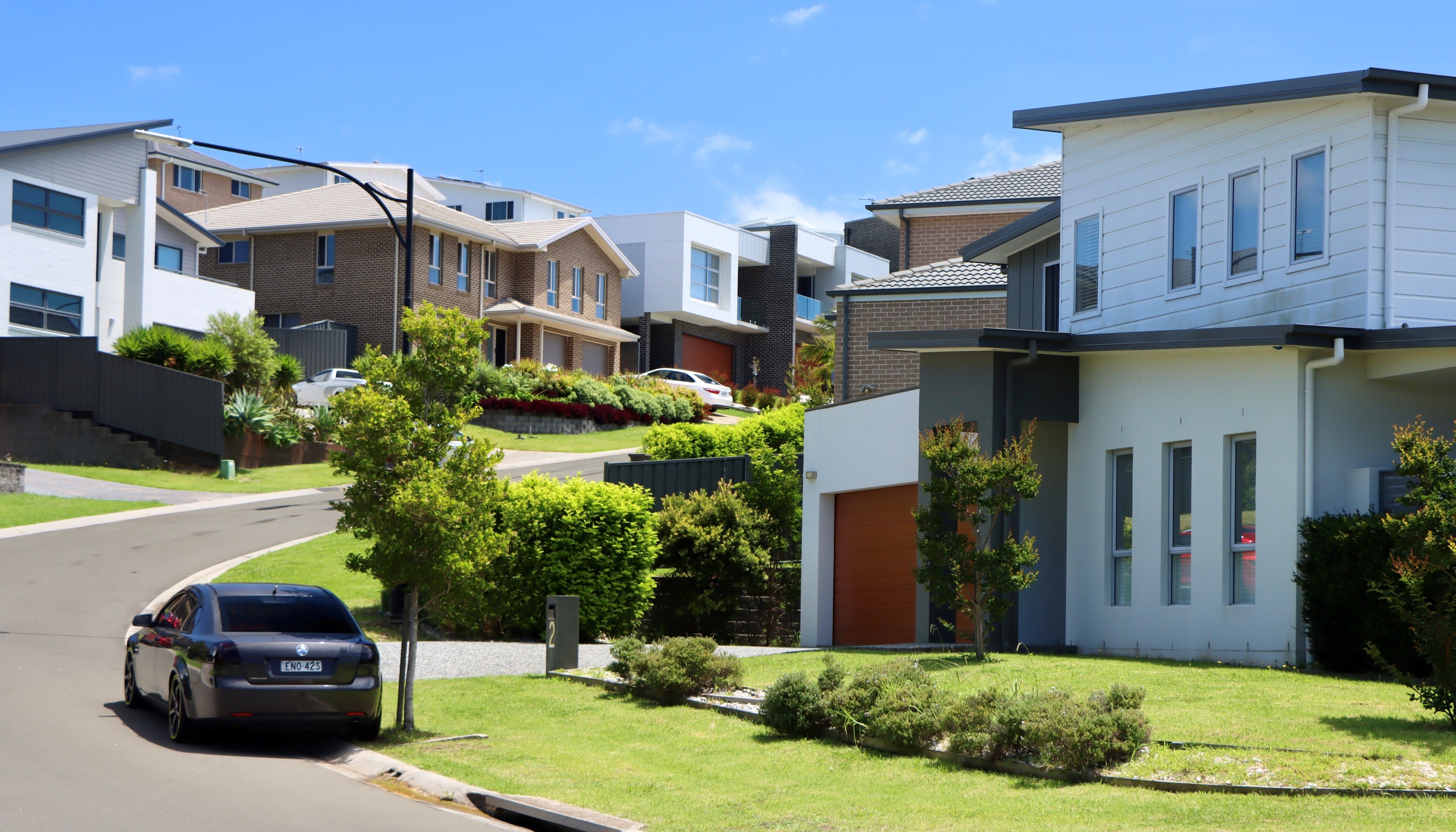 A quiet street in Shell Cove, Wollongong&#x27;s south.