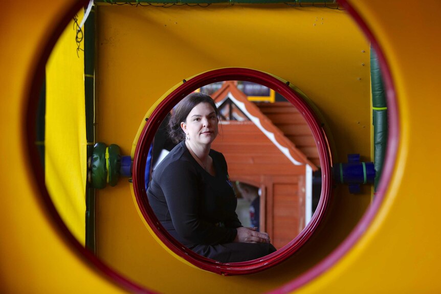 Kids City owner Heather Campbell inside playground.