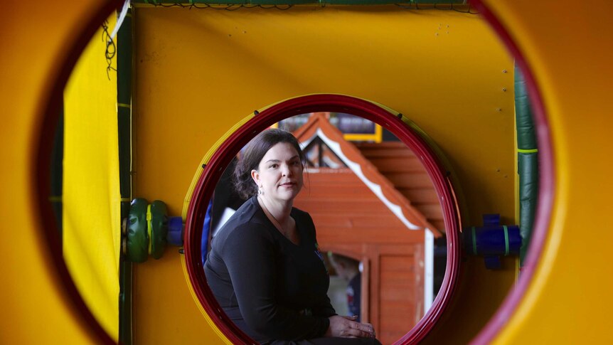 Kids City owner Heather Campbell inside playground.