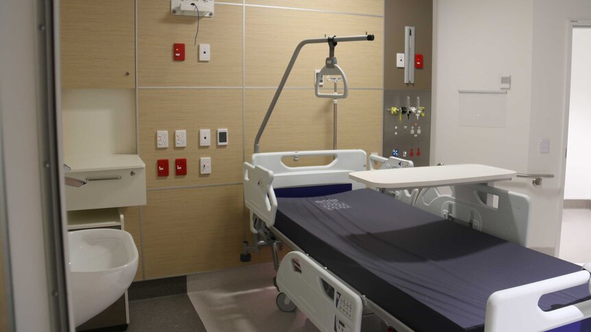 Patient room in the new Royal Adelaide Hospital.