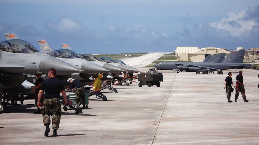 Andersen Air Base in Guam