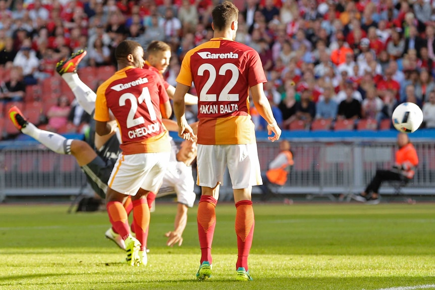 Zlatan Ibrahimovic scores against Galatasaray