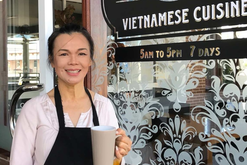 Hien Le in front of her Bunbury cafe