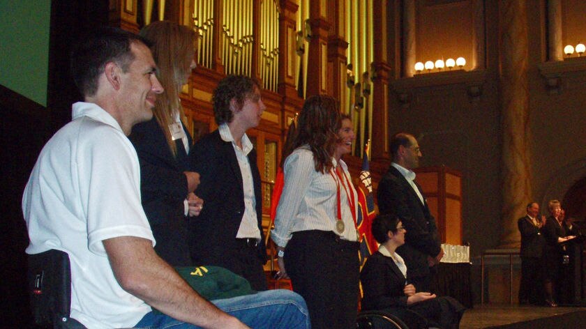 SA paralympians welcomed home at a civic reception at Adelaide Town Hall