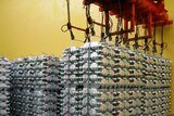 Packs of aluminium ingots