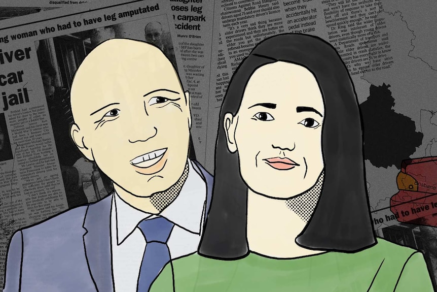 Illustration of Peter Dutton and Ali France