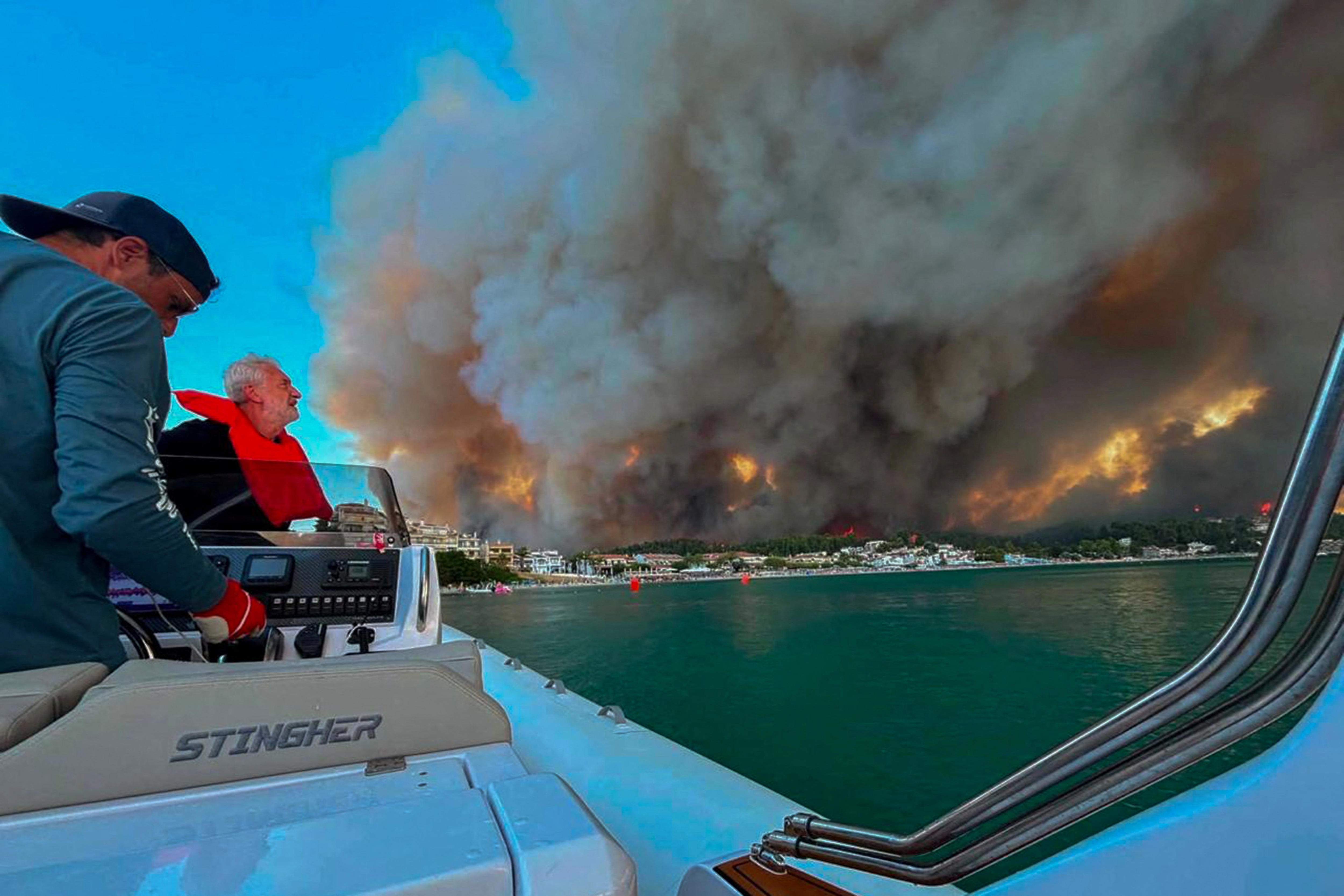 Tourists among those evacuated from Croatia as wildfires stretch across Europe