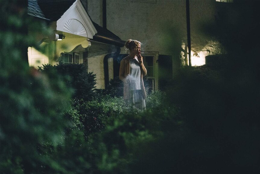 In 2017 film The Killing of a Sacred Deer, Nicole Kidman smokes a cigarette outside a house at night time
