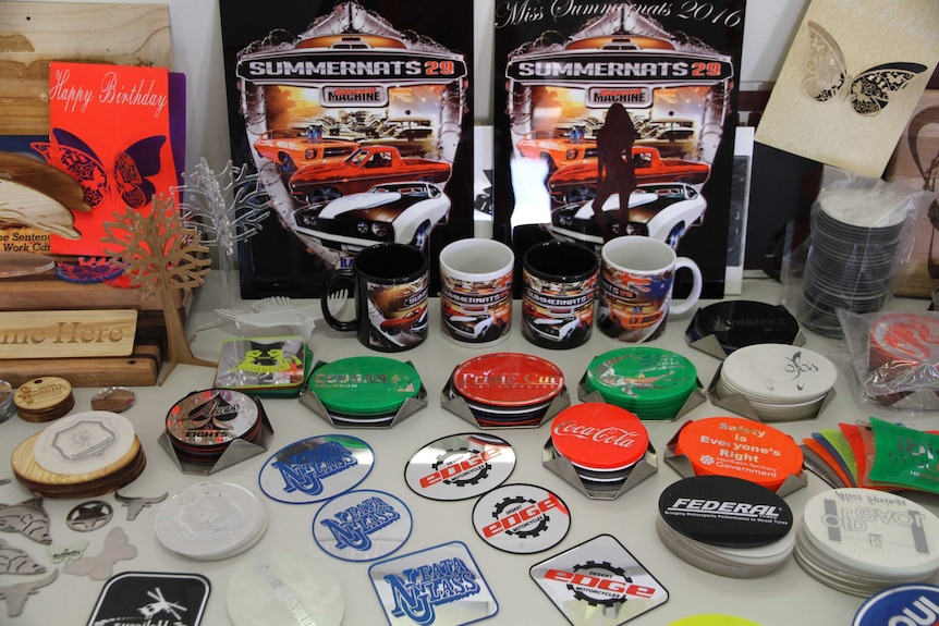 Correctional Industries supplied merchandise to the Summernats car festival in Canberra last year.